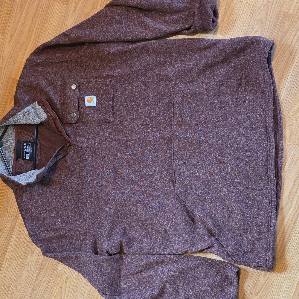 Carhartt Brown Quarter-Zip Pullover 2XLT